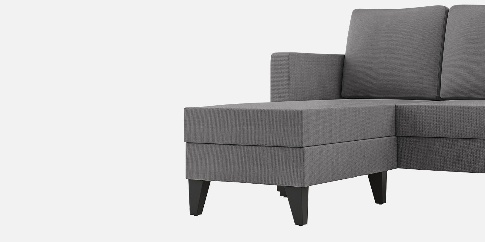 Nori Fabric RHS Sectional Sofa (3+Lounger) In Sudo Grey Colour - Febonic Living