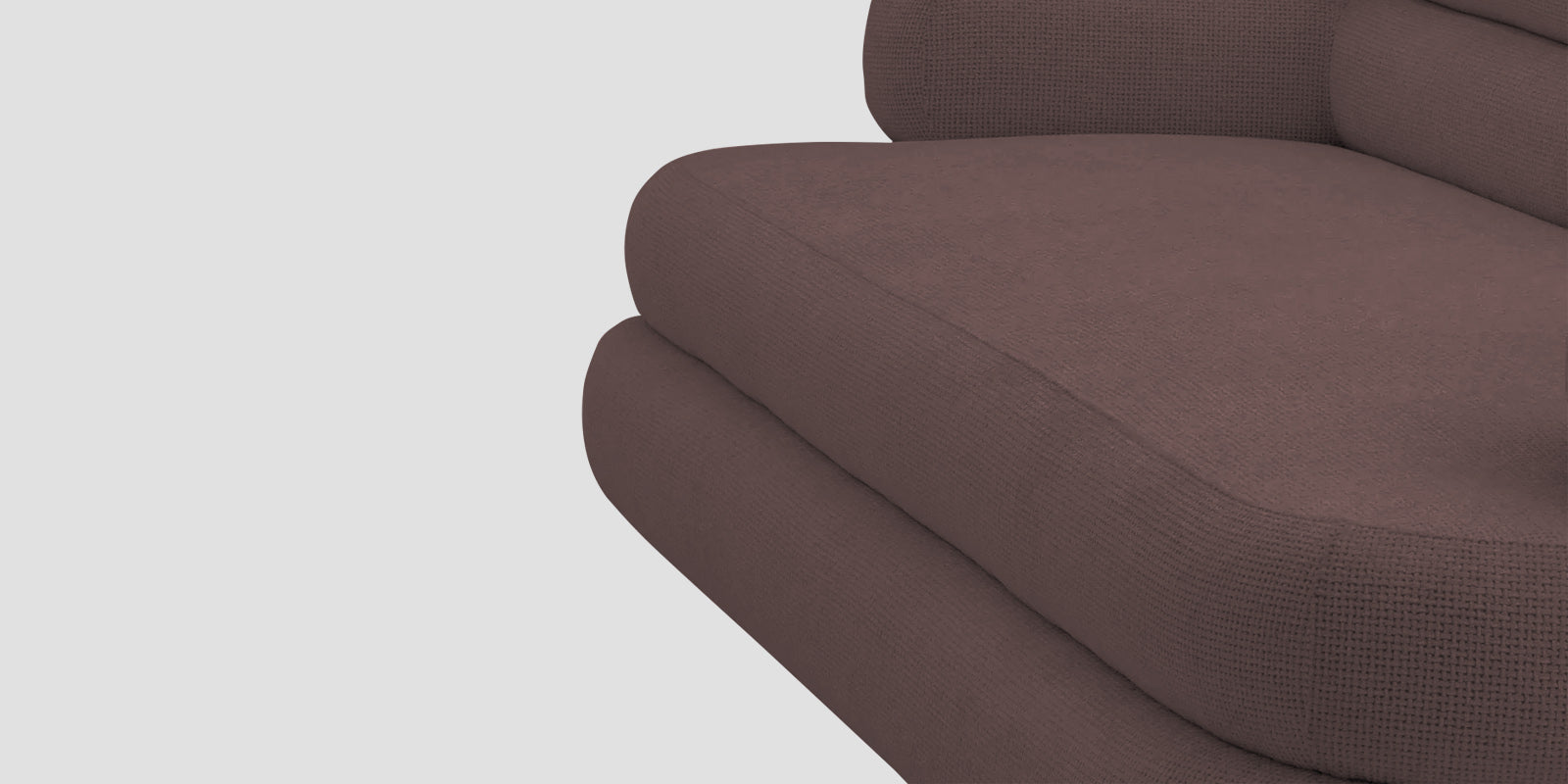 Wener Fabric 2 Seater Sofa In Night Brown Colour