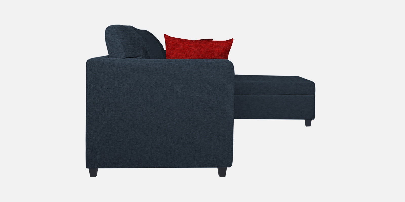 Nebula Fabric LHS Sectional Sofa (2+Lounger) In Denim Blue Colour - Febonic Living