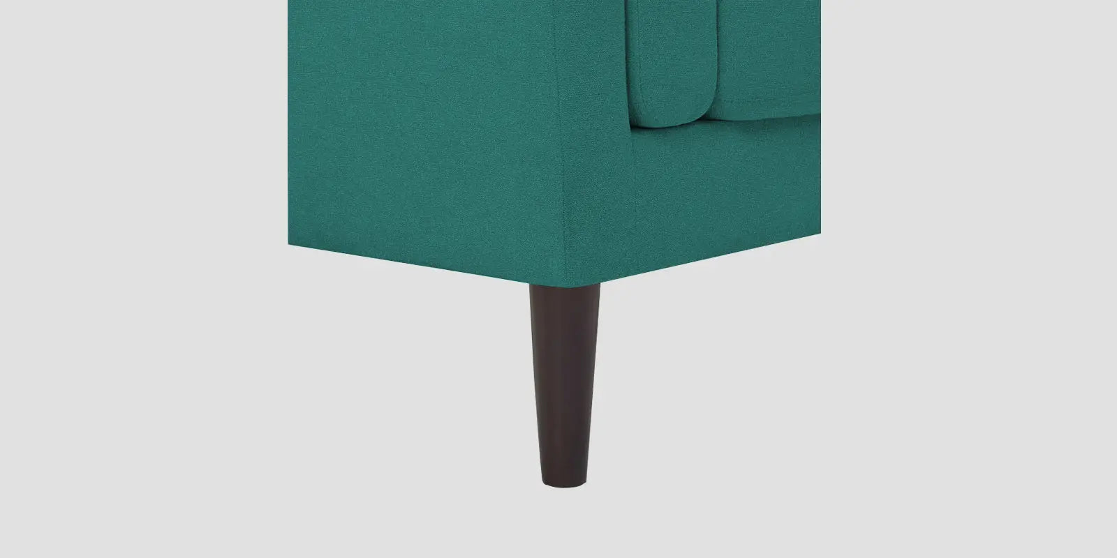 Creata Fabric LHS Sectional Sofa (3+Lounger) In Sea Green Colour Febonic Living