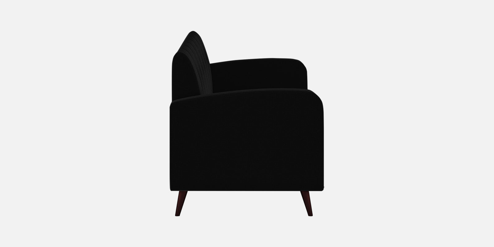 Wiki Velvet 3 Seater Sofa in Adam Black Colour