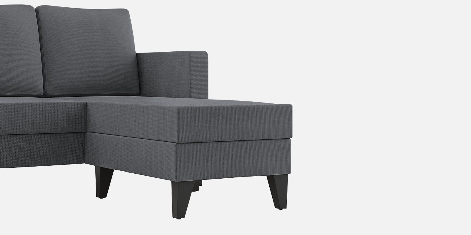 Nori Fabric LHS Sectional Sofa (2+Lounger) In Maba Grey Colour - Febonic Living