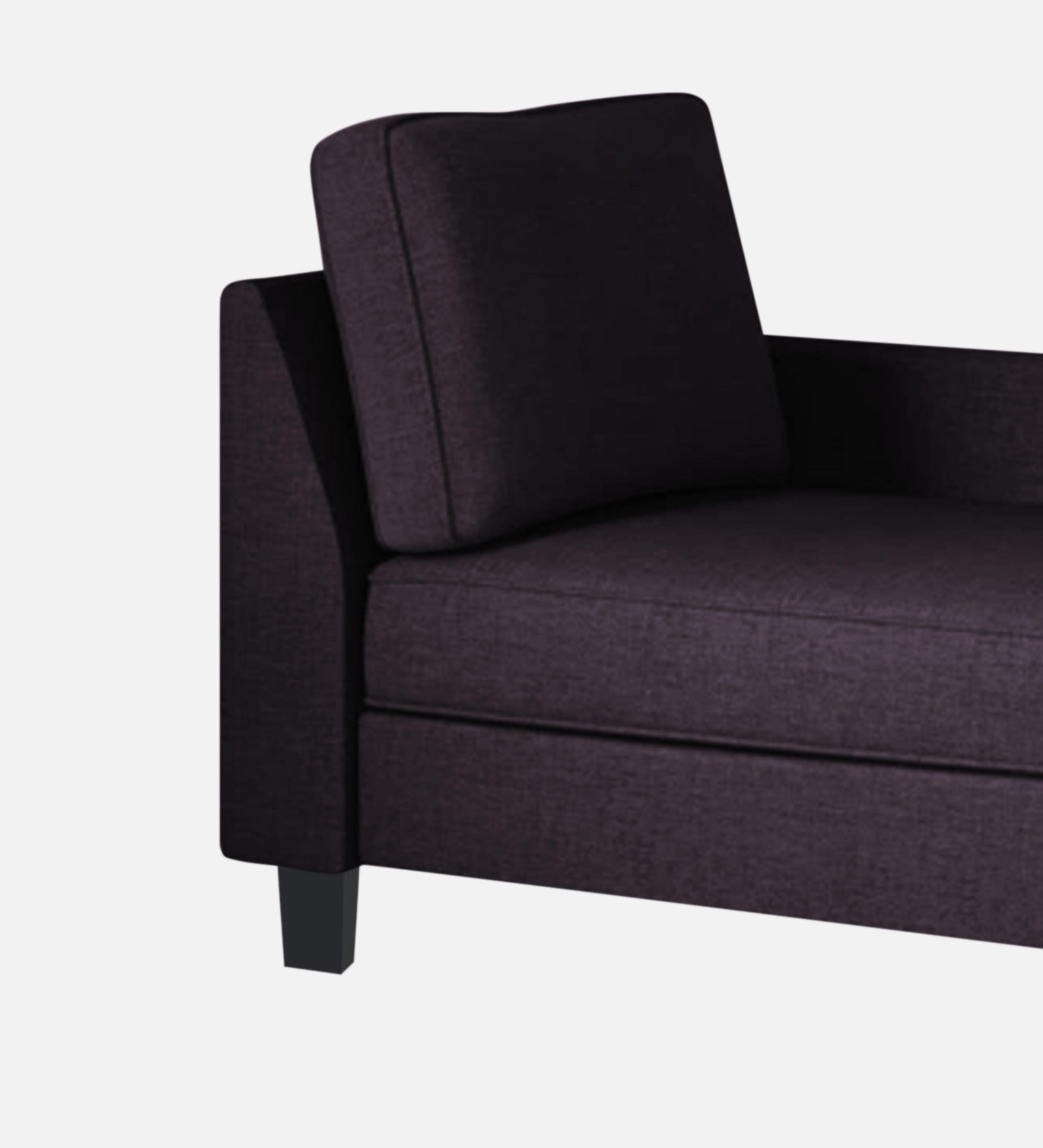 Harry Fabric RHS Chaise Lounger In Cara Brown Colour - Febonic Living
