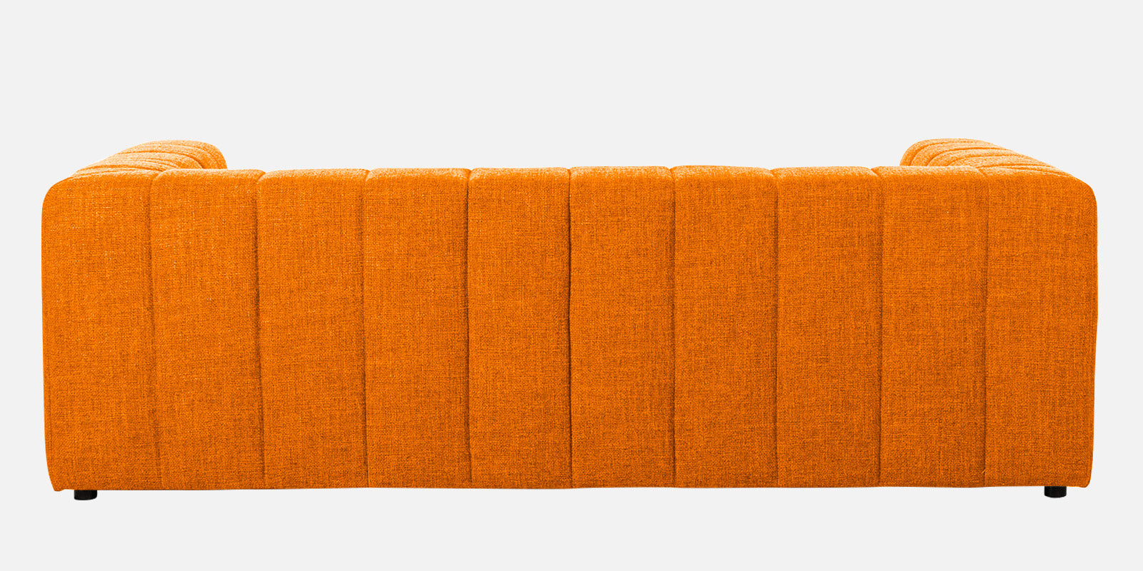 Lara Fabric 3 Seater Sofa In Vivid Orange Colour - Febonic Living