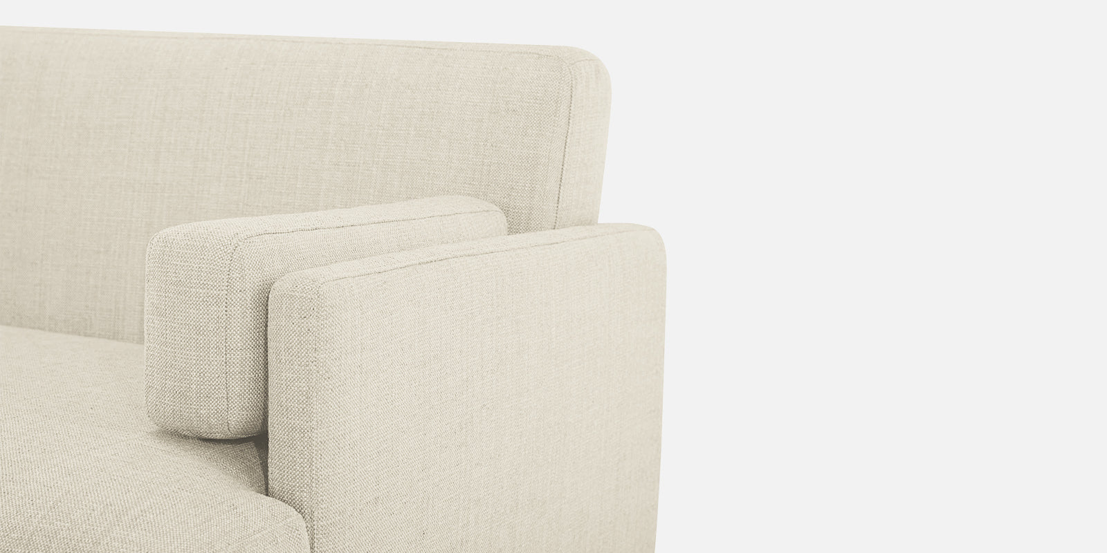 Ricky Fabric 3 Seater Sofa In Ivory Cream Colour - Febonic Living