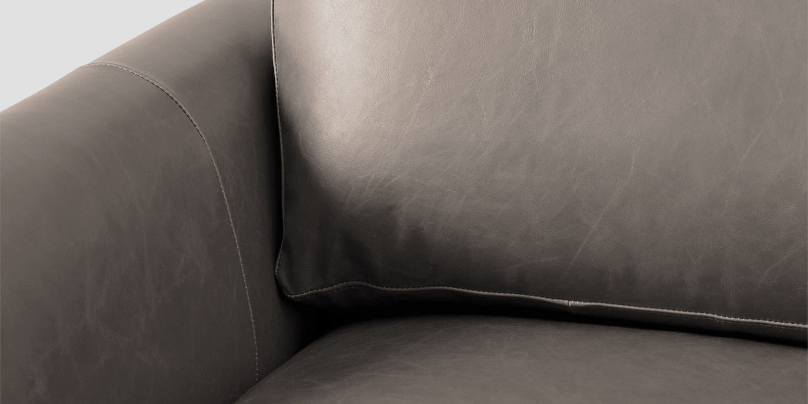 Sterio Leatherette 2 Seater Sofa In Steel Grey Colour - Febonic Living