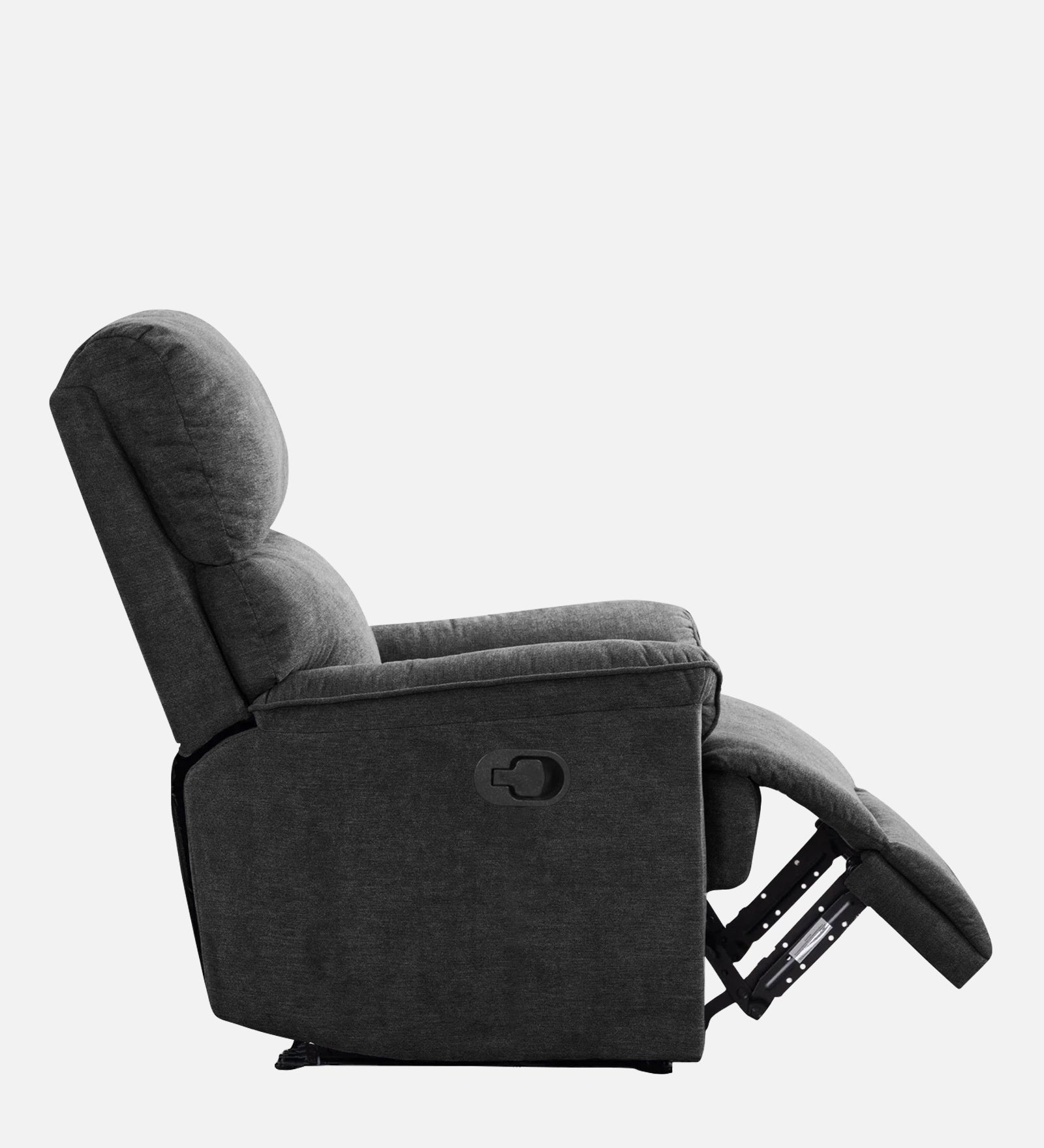 Abby Fabric 1 Seater Manual Recliner In Charcoal Grey Colour - Febonic Living