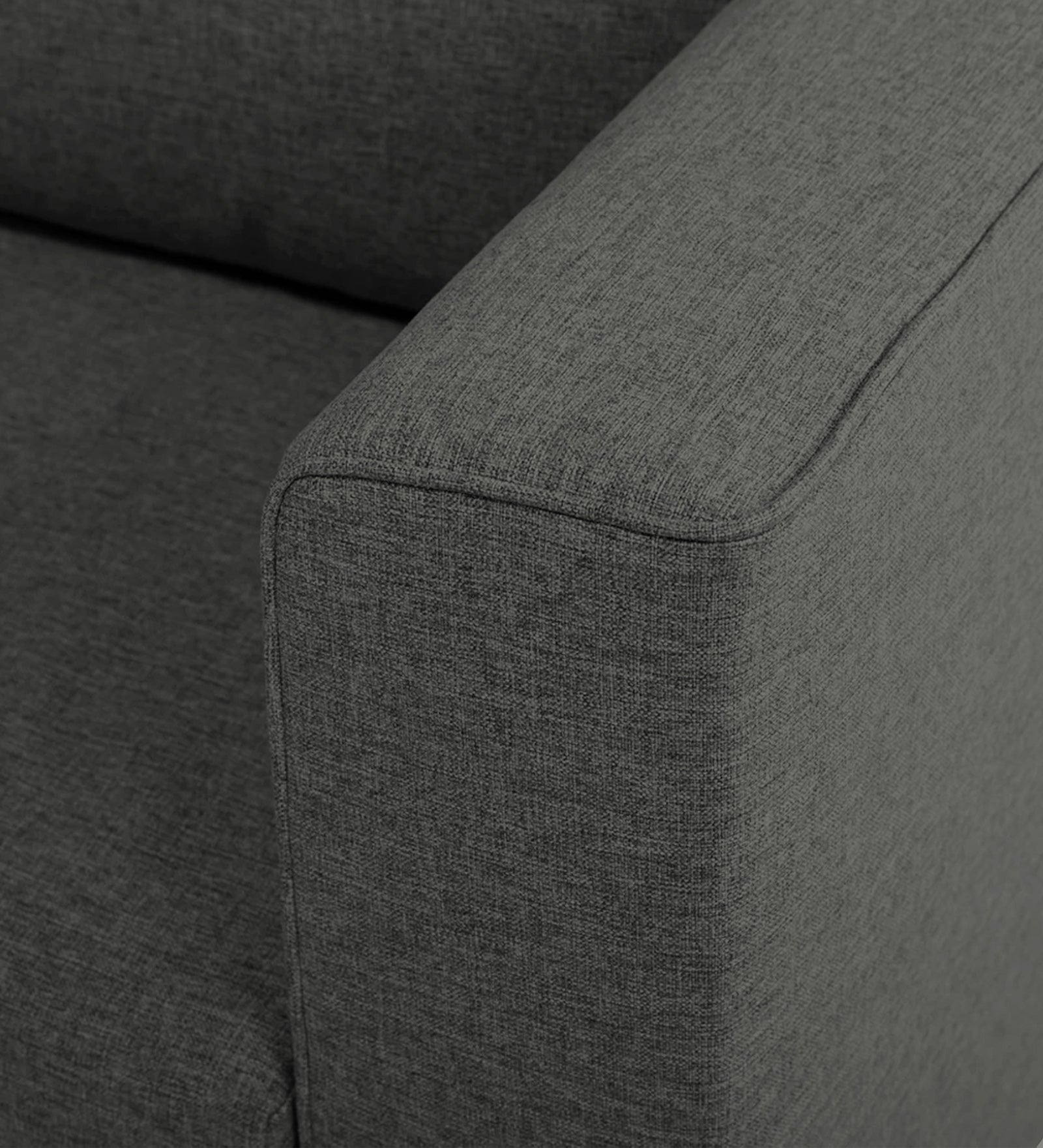 Kenia Fabric 1 Seater Foldable Sofa Cum Bed In Charcoal Grey Colour - Febonic Living