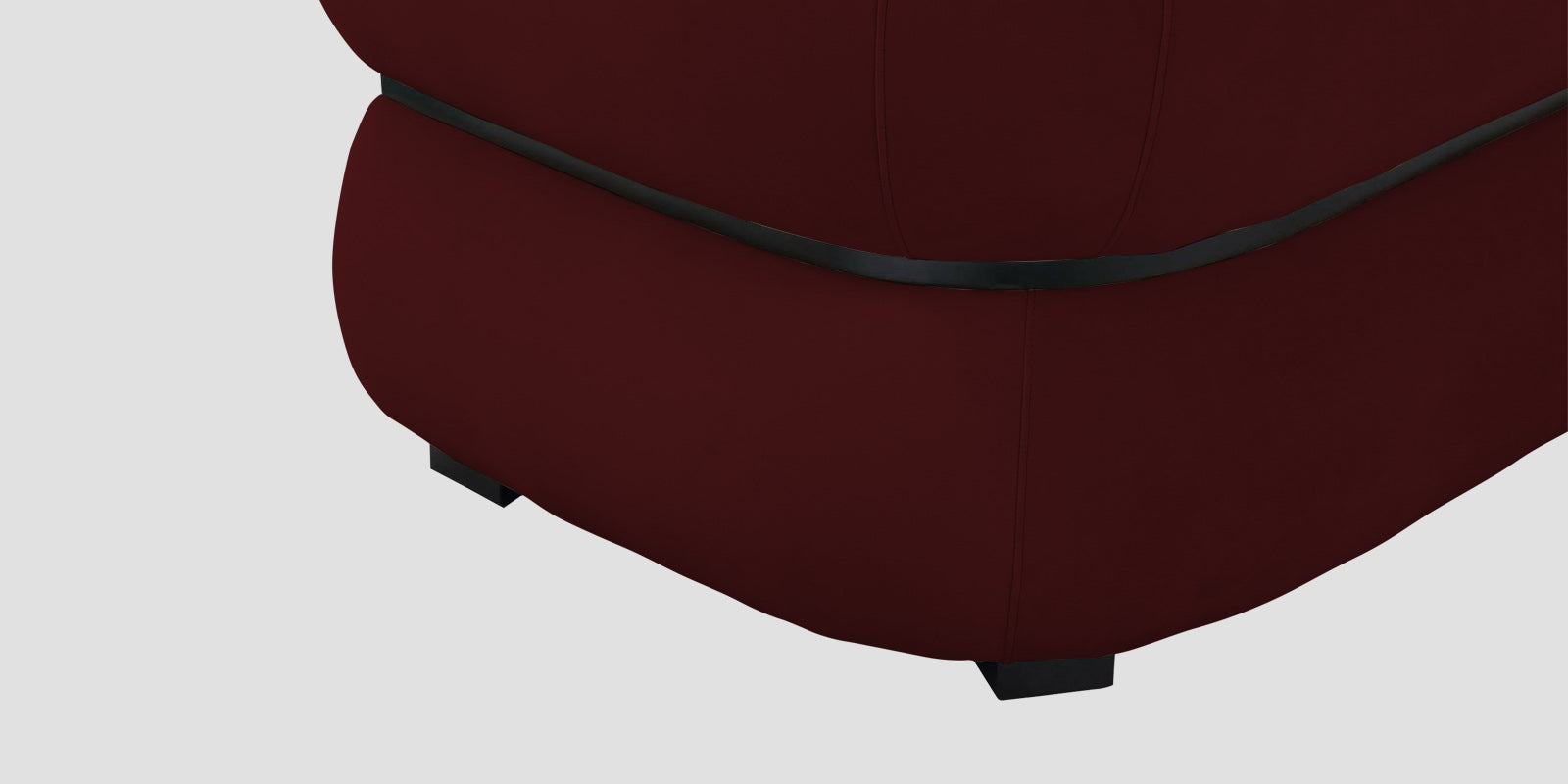 Kula Velvet 2 Seater Sofa In Blood Maroon Colour - Febonic Living