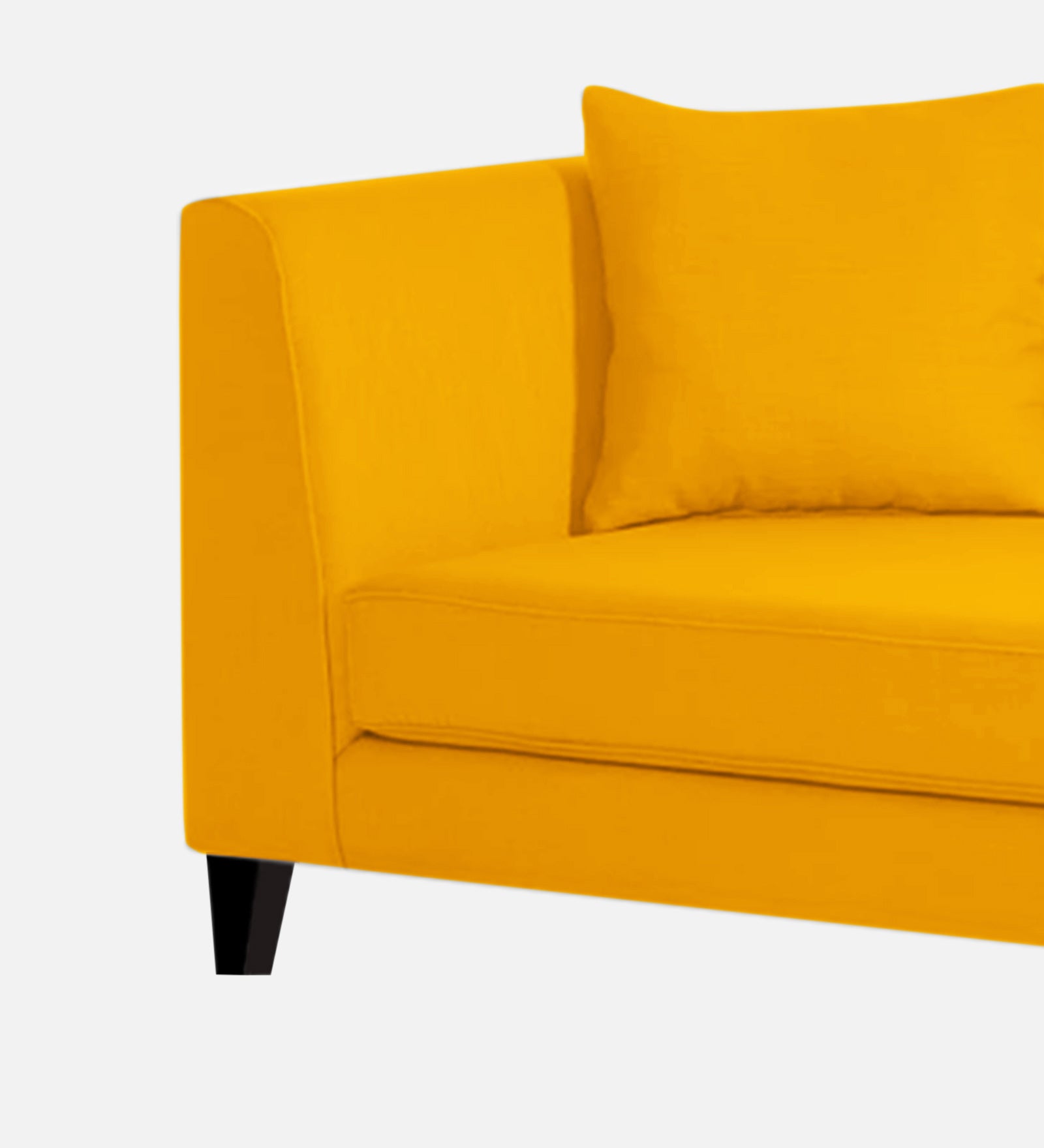 Louis Fabric RHS Chaise Lounger In Bold Yellow Colour - Febonic Living