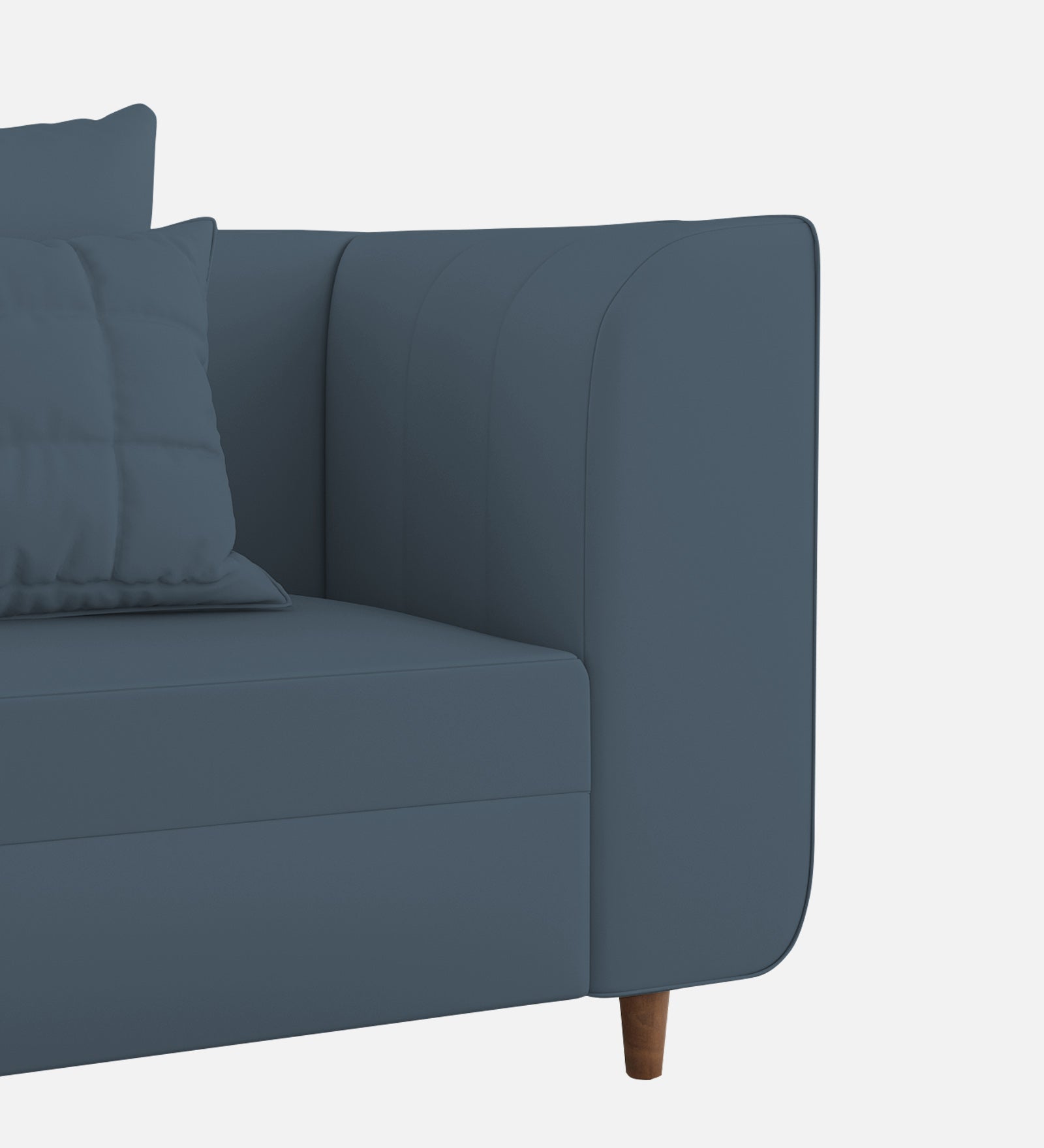 Sumo Velvet 1 Seater Sofa In Oxford Blue Colour - Febonic Living