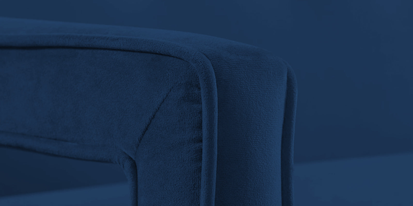 Daffy Velvet 3 Seater Sofa In Imperial Blue Colour - Febonic Living