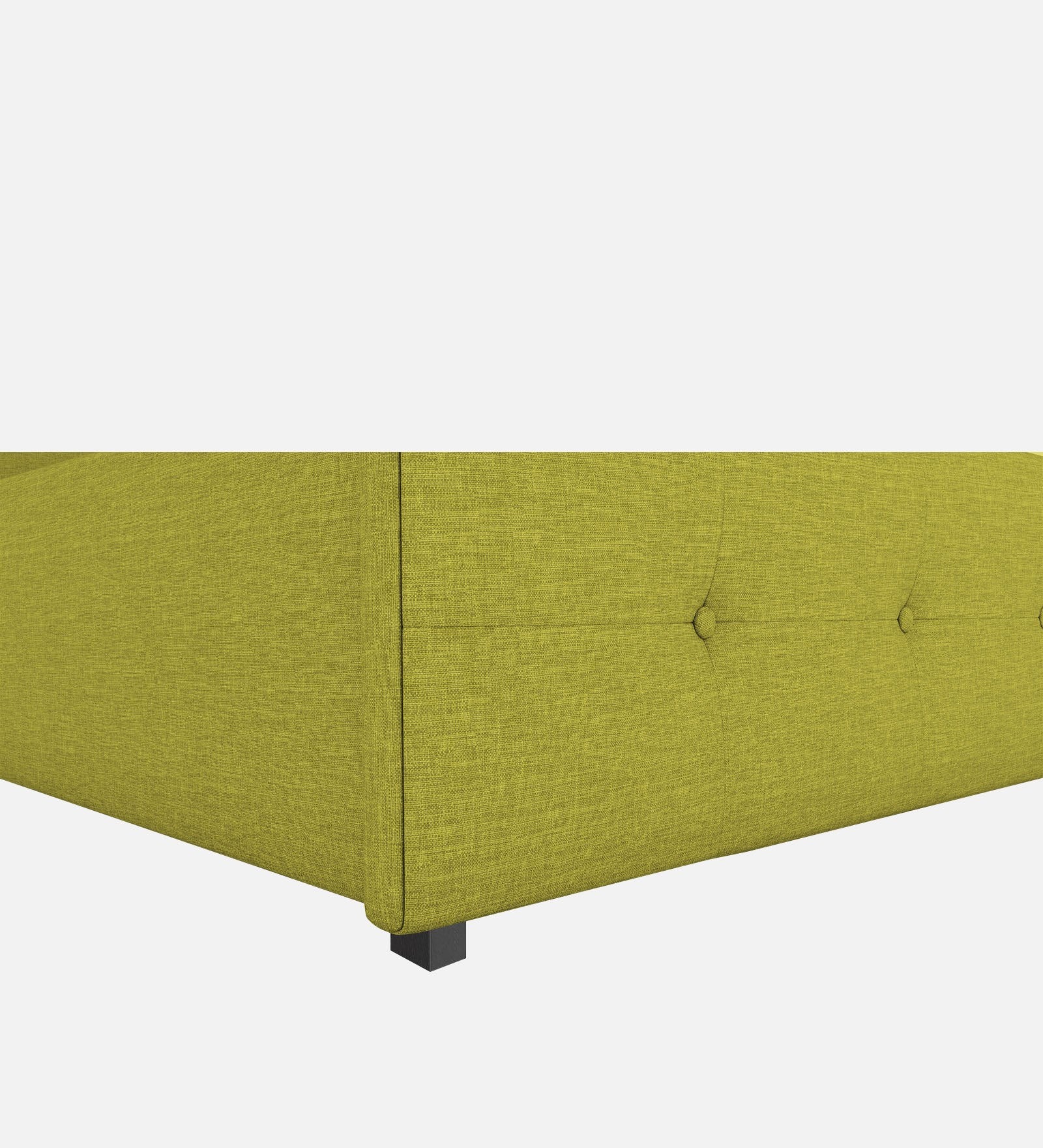 Lido Fabric King Size Bed In Parrot Green Colour With Drawer Storage - Febonic Living
