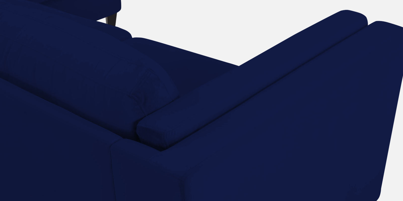 Jasper Velvet LHS Sectional Sofa (3+Lounger) In Dark Blue Colour - Febonic Living