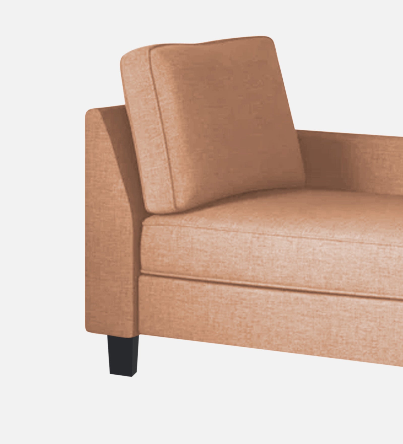 Harry Fabric RHS Chaise Lounger In Cosmic Beige Colour - Febonic Living