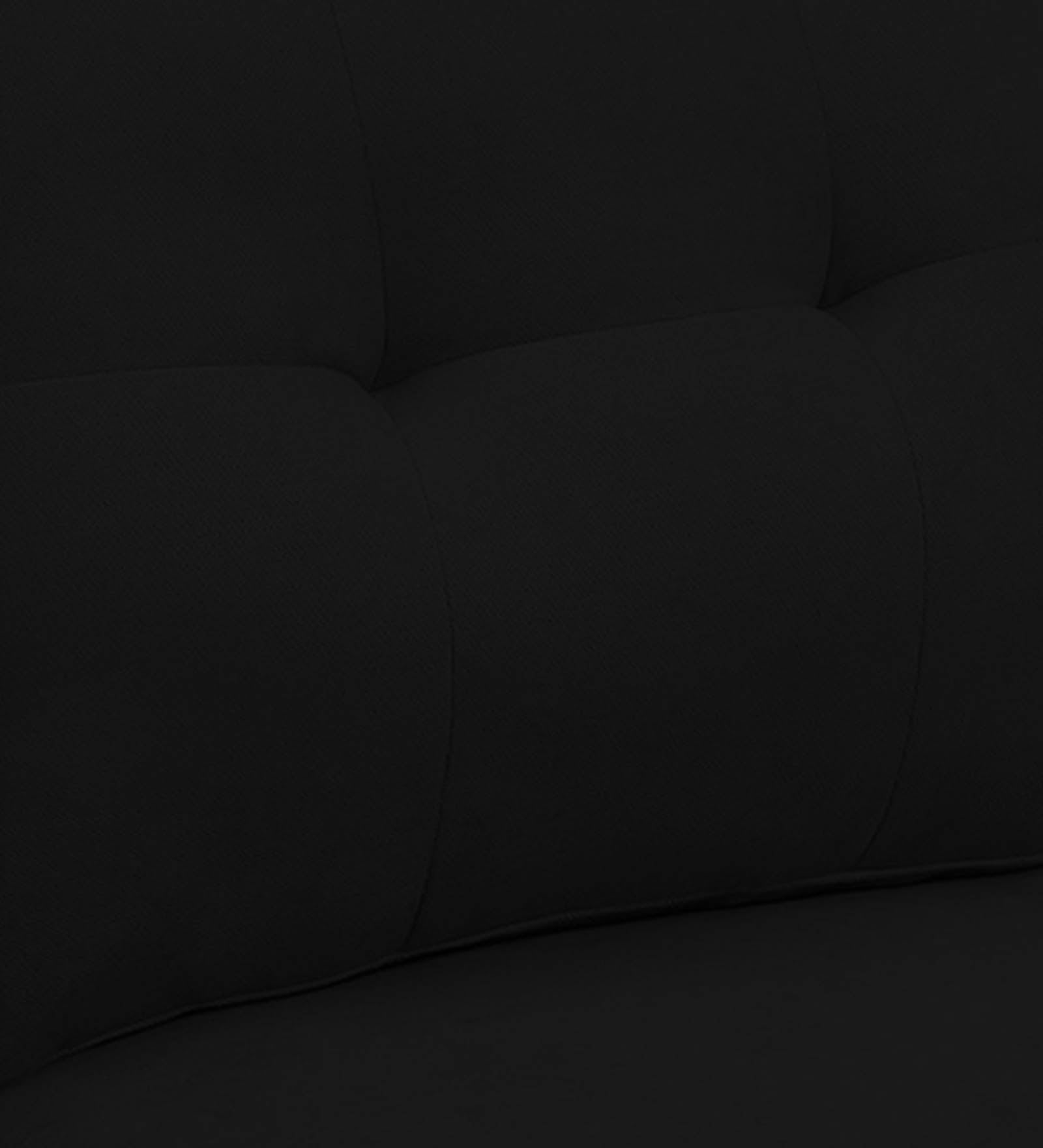 Thomas Fabric 1 Seater Sofa In Zed Black Colour - Febonic Living