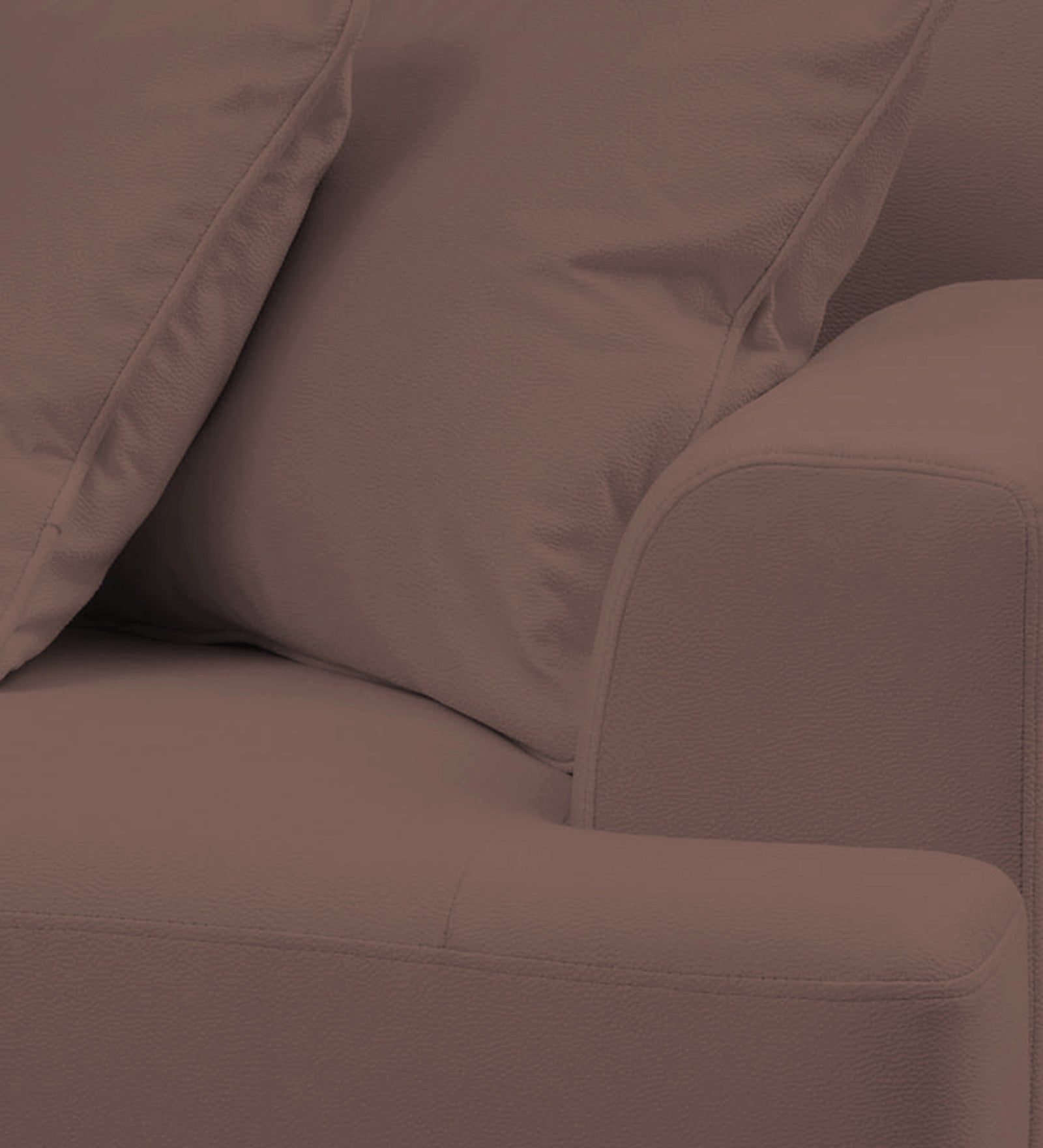 Woody Fabric 1 Seater Sofa in Berry Wine Colour