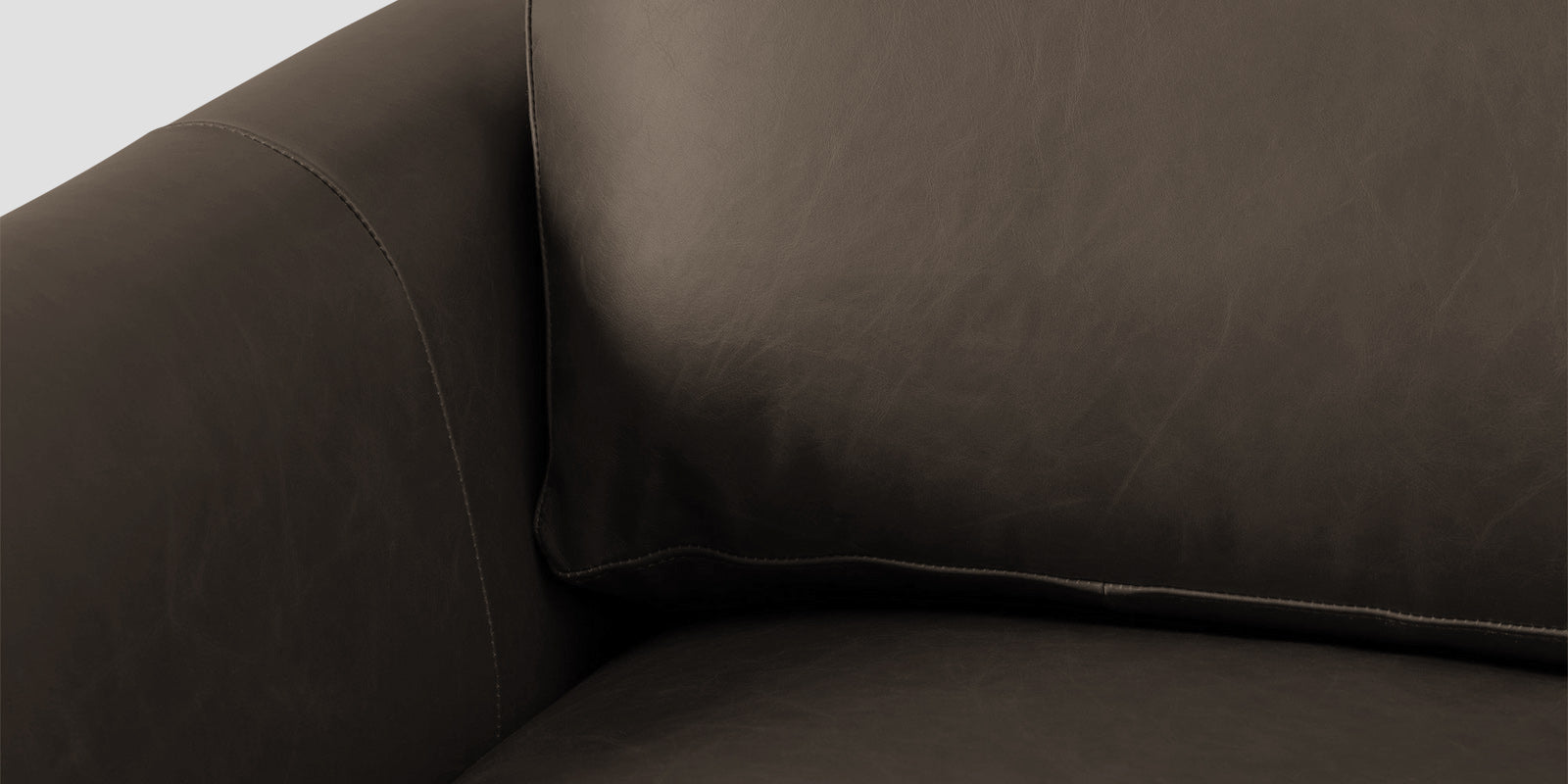 Sterio Leatherette 2 Seater Sofa In Peca Brown Colour - Febonic Living