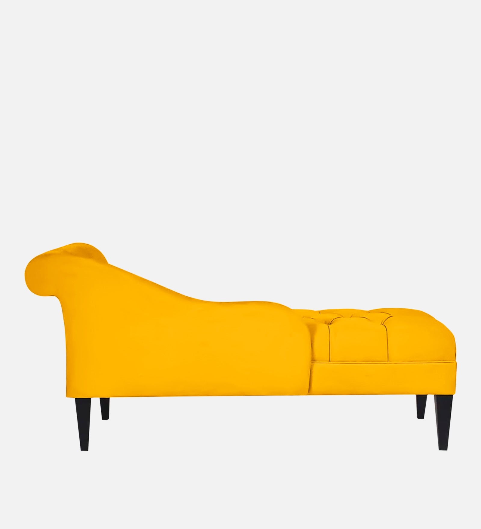 Adria Fabric LHS Chaise Lounger In Bold Yellow Colour - Febonic Living