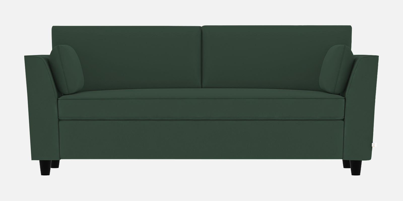 Bristo Velvet 3 Seater Sofa In Amazon Green Colour With Storage - Febonic Living