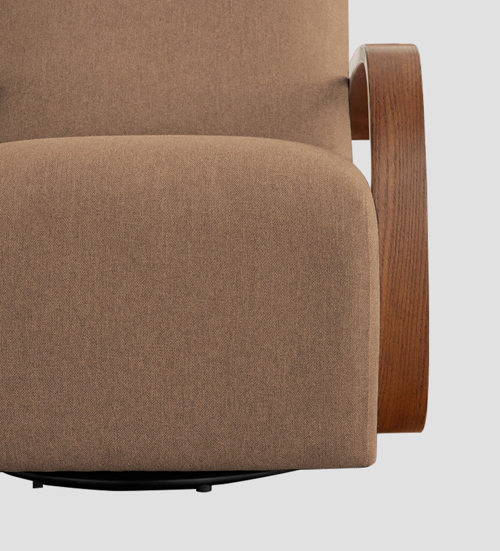 Balma Fabric Swivel Chair in Cosmic Beige Colour