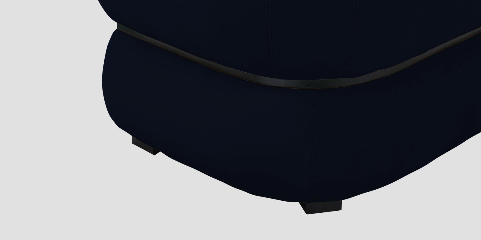 Kula Velvet 3 Seater Sofa In Dark Blue Colour - Febonic Living