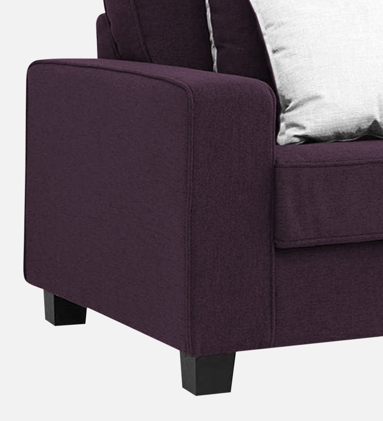 Ladybug Fabric 1 Seater Sofa In Greek Purple Colour - Febonic Living