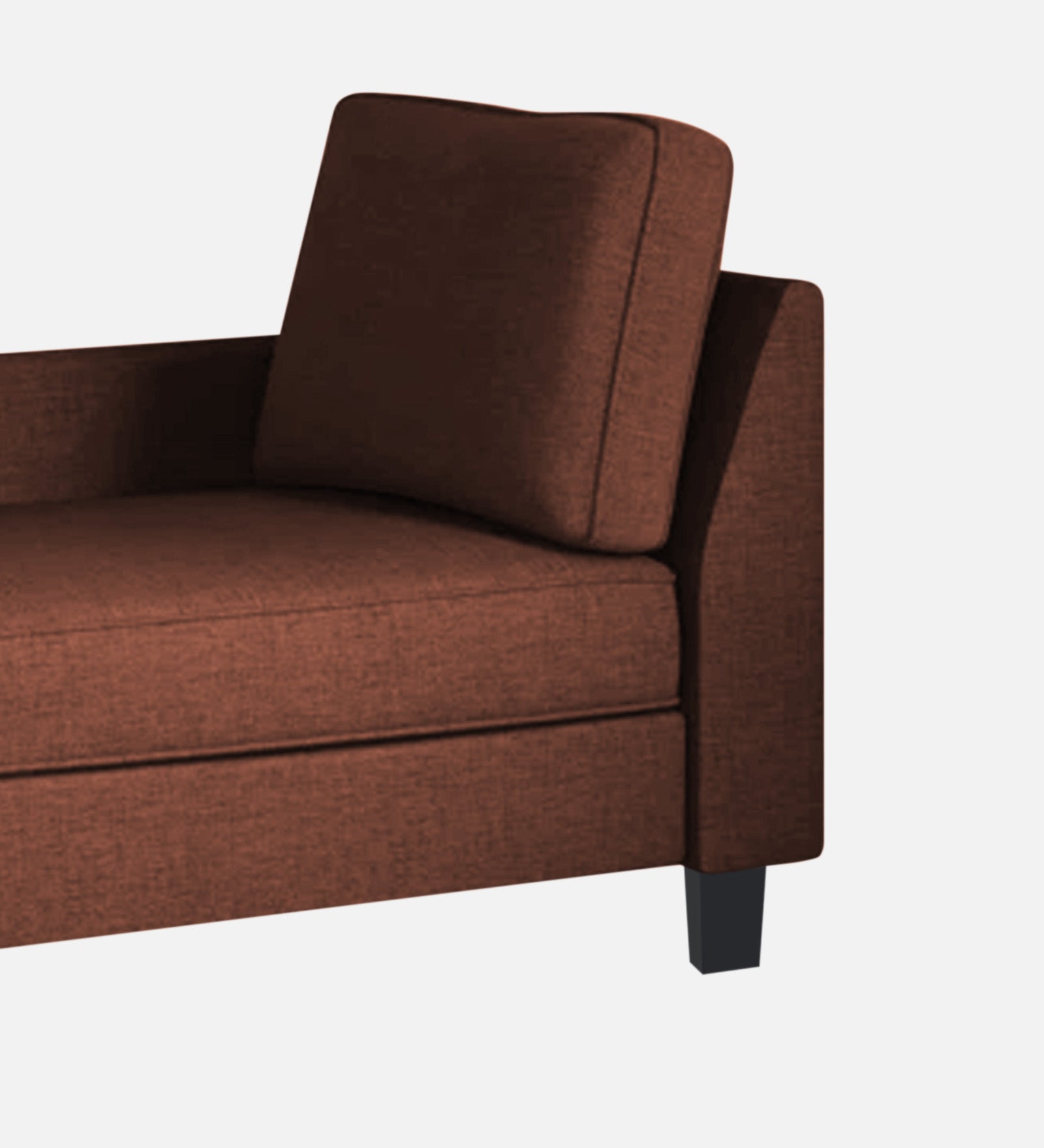 Harry Fabric LHS Chaise Lounger In Coffee Brown Colour - Febonic Living