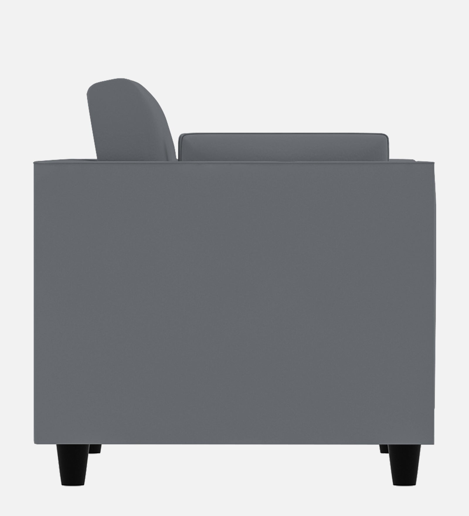Bristo Velvet 1 Seater Sofa in Pubble Grey Colour With Storage