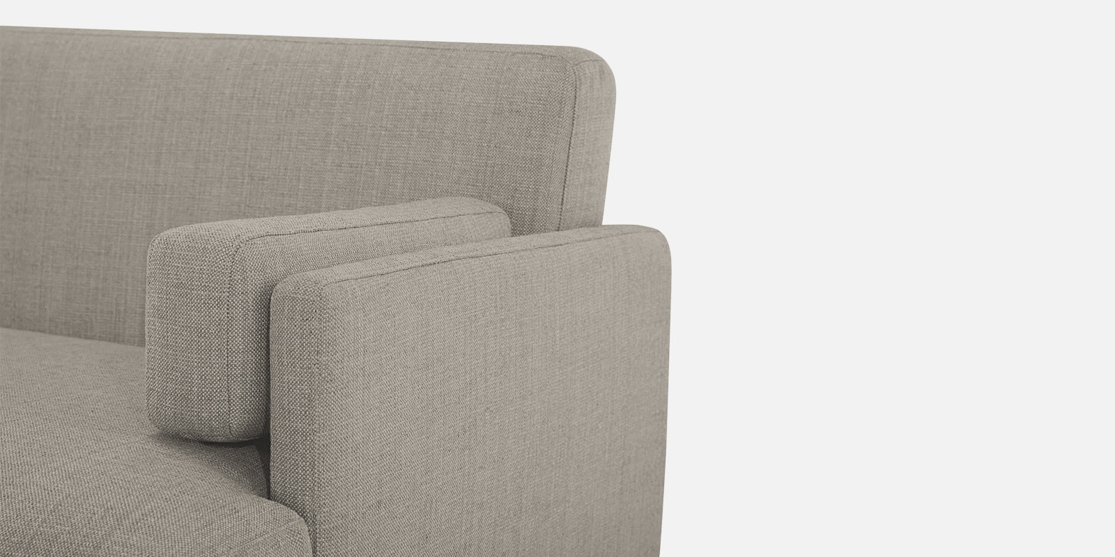 Ricky Fabric 3 Seater Sofa In Ash Grey Colour - Febonic Living