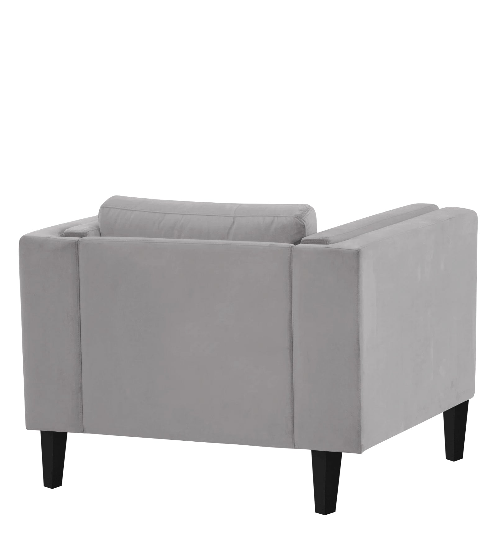 Jasper Velvet 1 Seater Sofa in Concrete grey Colour