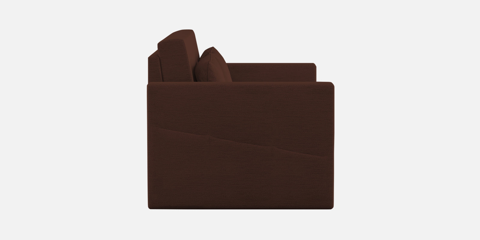 River Fabric 2 Seater Pull Out Sofa Cum Bed In Coffee Brown Colour - Febonic Living