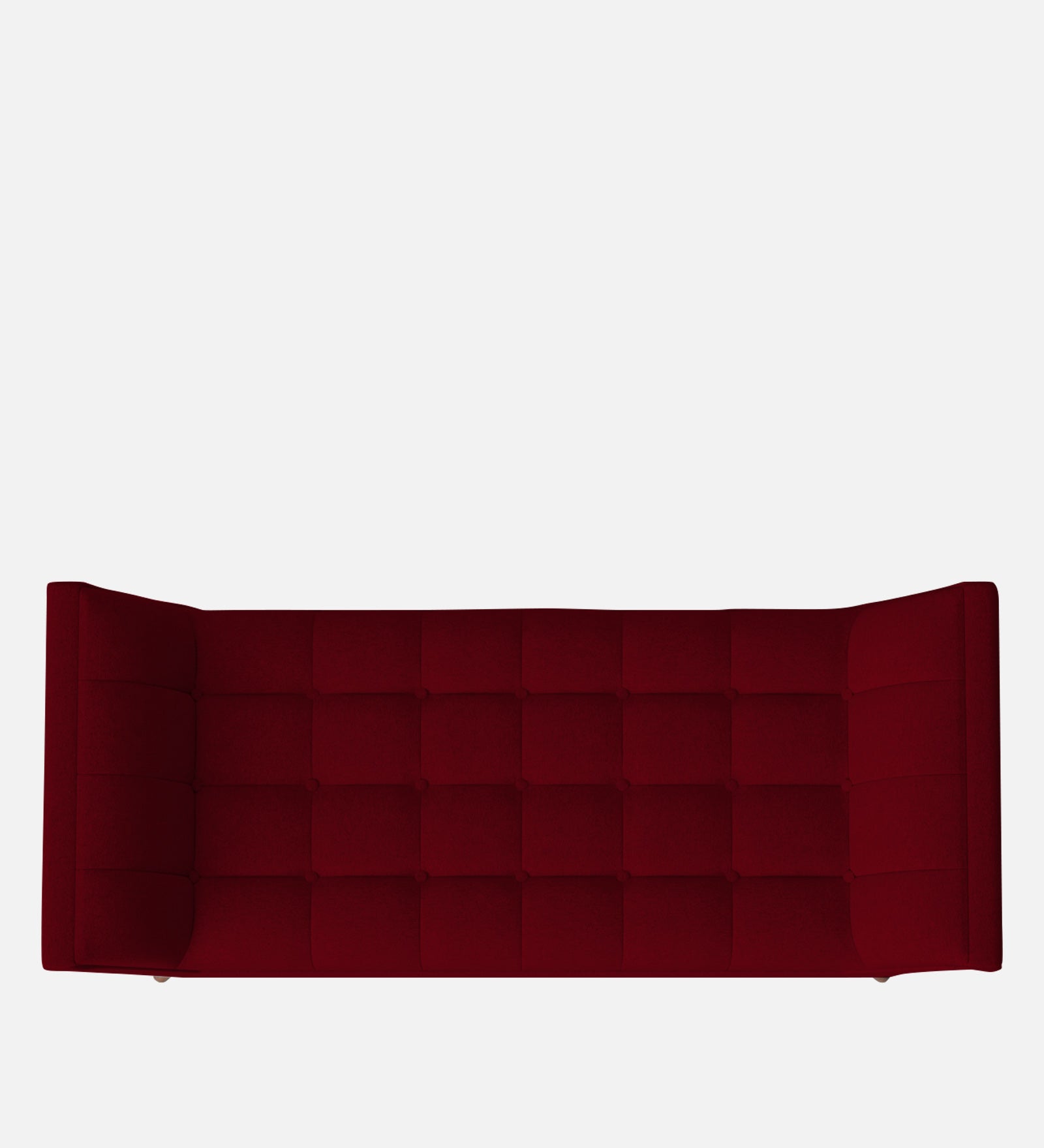 Cartes Velvet Bench In Cherry Red Colour - Febonic Living