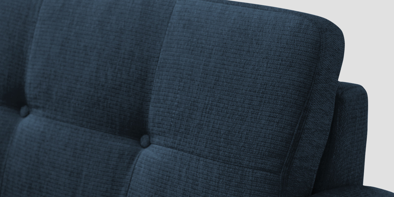 Noha Fabric 3 Seater Sofa In Light Blue Colour