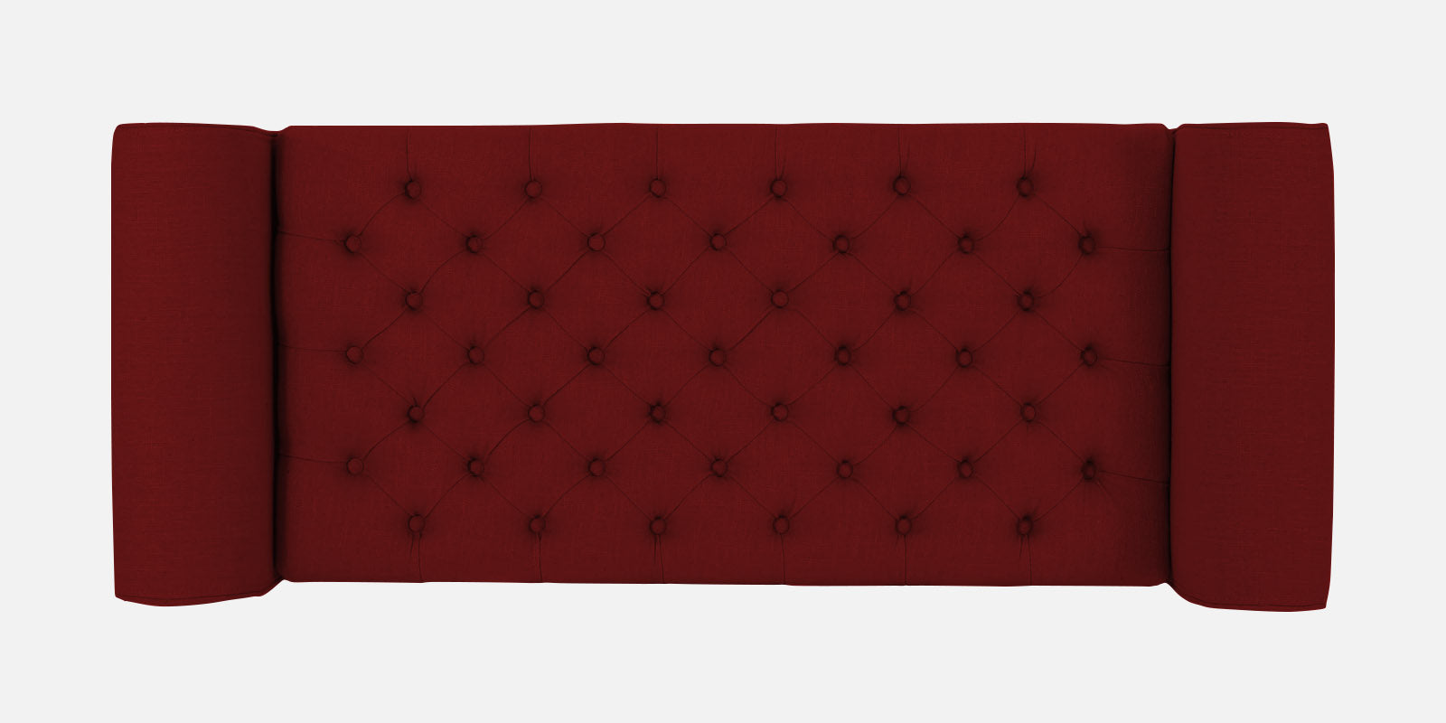 Nowia Fabric 3 Seater Recamier In Blood Maroon Colour With Storage - Febonic Living