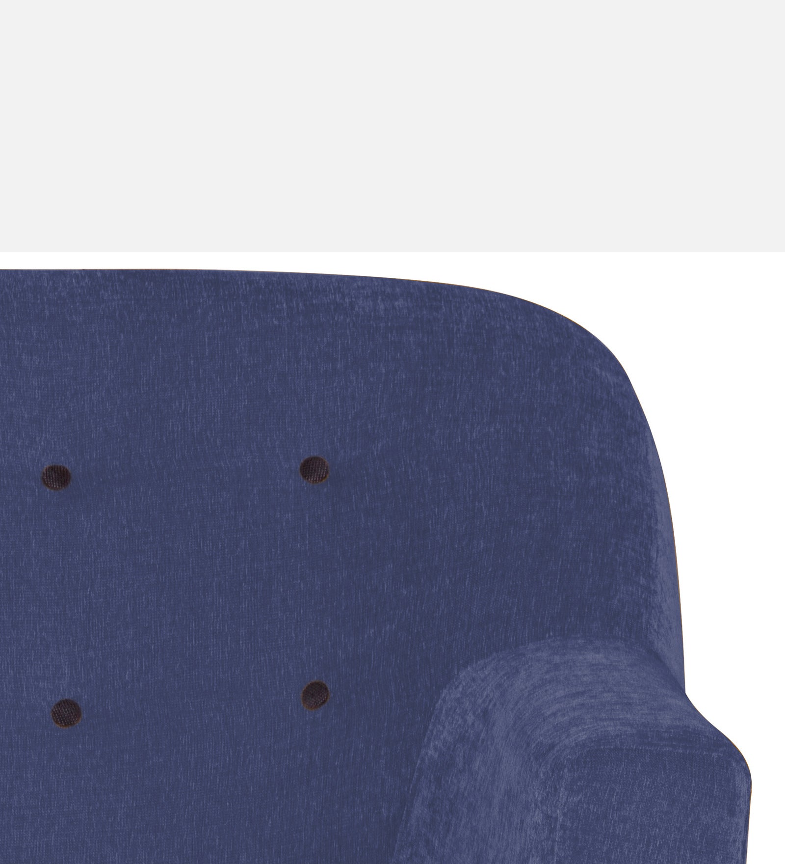 German Fabric 1 Seater Sofa in Slate Blue Colour