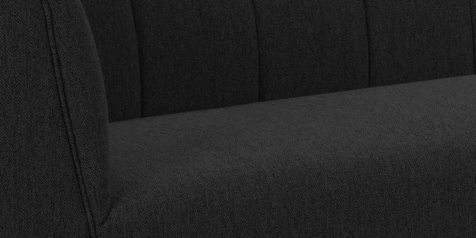Chastin Fabric 3 Seater Sofa In Zed Black Colour - Febonic Living
