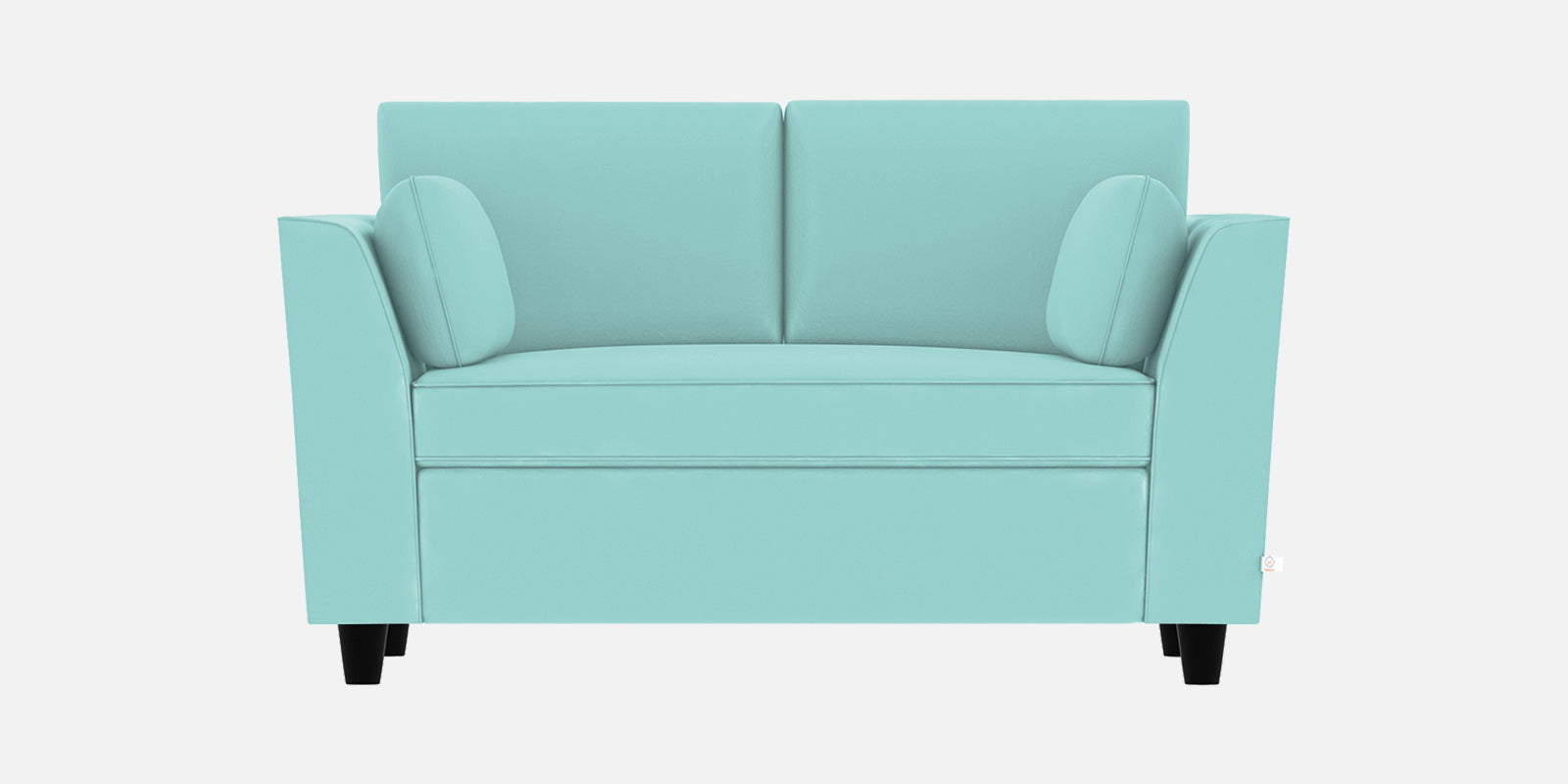 Bristo Velvet 2 Seater Sofa In Barmunda Aqua Colour With Storage - Febonic Living
