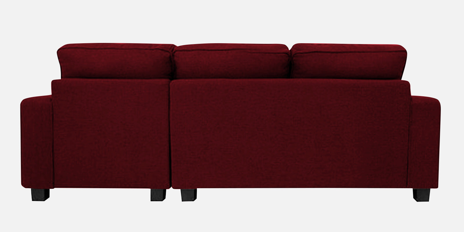 Ladybug Fabric RHS Sectional Sofa (2+Lounger) In Ruby Red Colour - Febonic Living