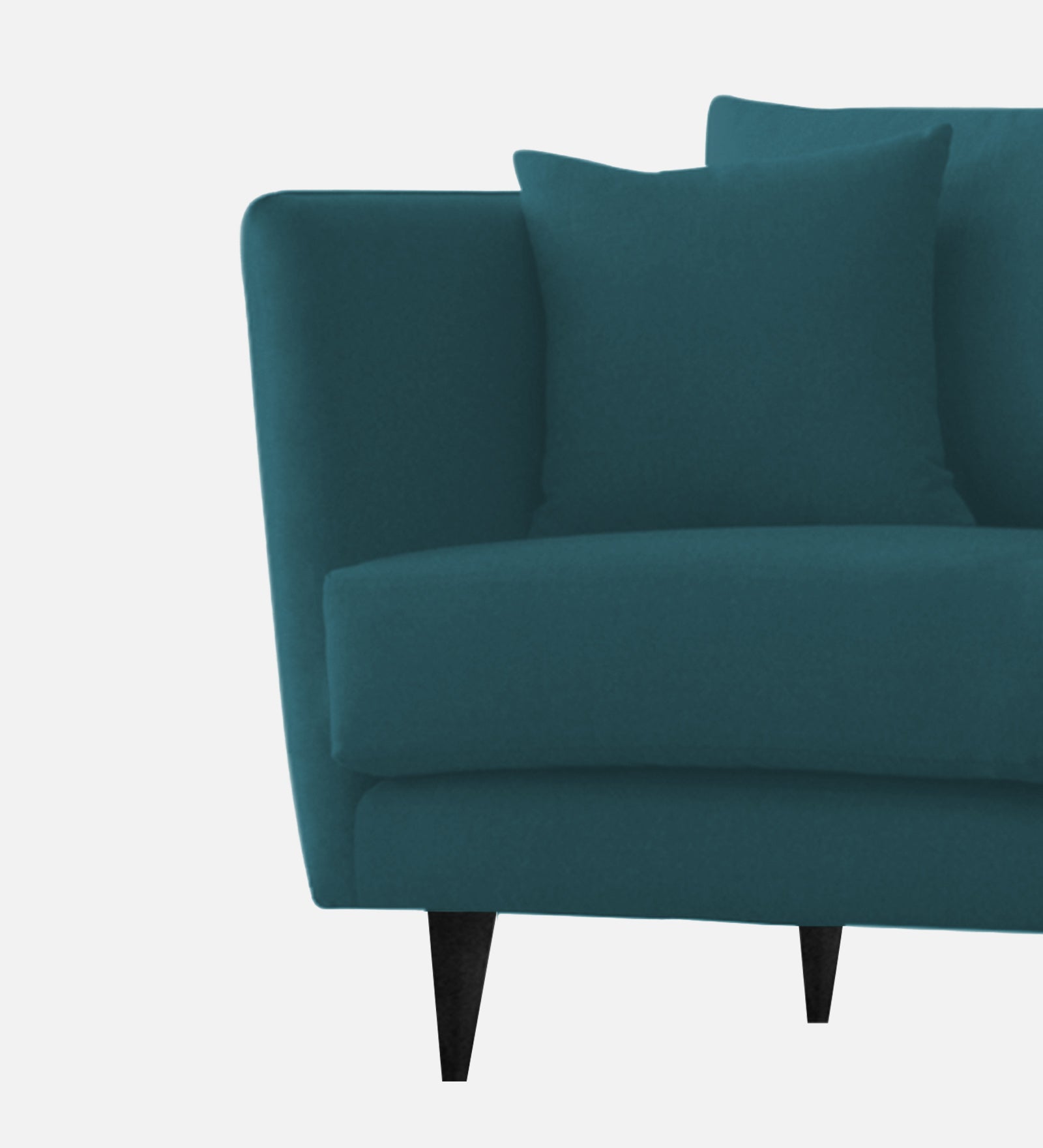 Norway Velvet 1 Seater Sofa In Arabian Green Colour - Febonic Living