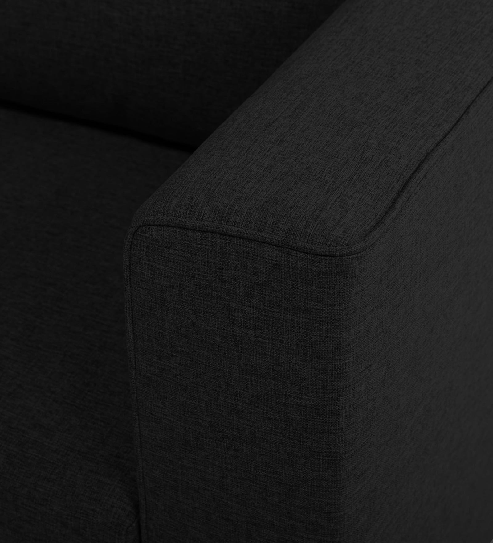 Kenia Fabric 1 Seater Foldable Sofa Cum Bed In Zed Black Colour - Febonic Living
