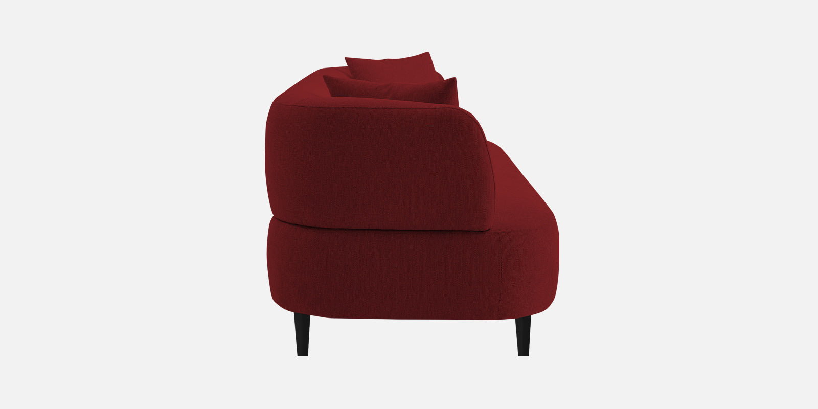 Carson Fabric 3 Seater Sofa In Corel Red Colour - Febonic Living
