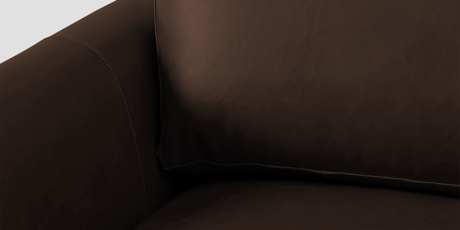 Sterio Leatherette 2 Seater Sofa In Carob Brown Colour - Febonic Living