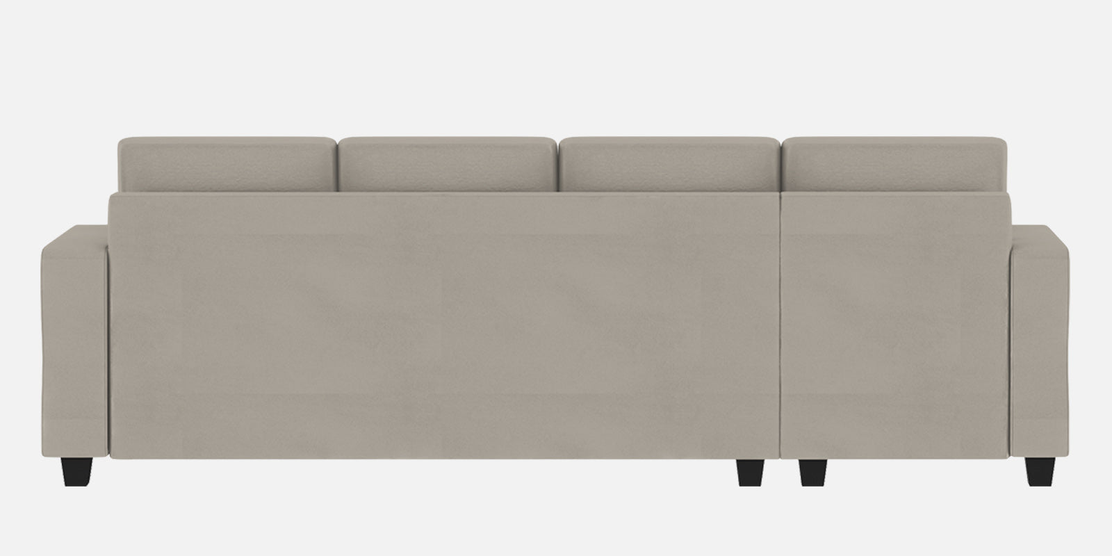 Nabi Fabric RHS Sectional Sofa (3+Lounger) In Ash Grey Colour - Febonic Living