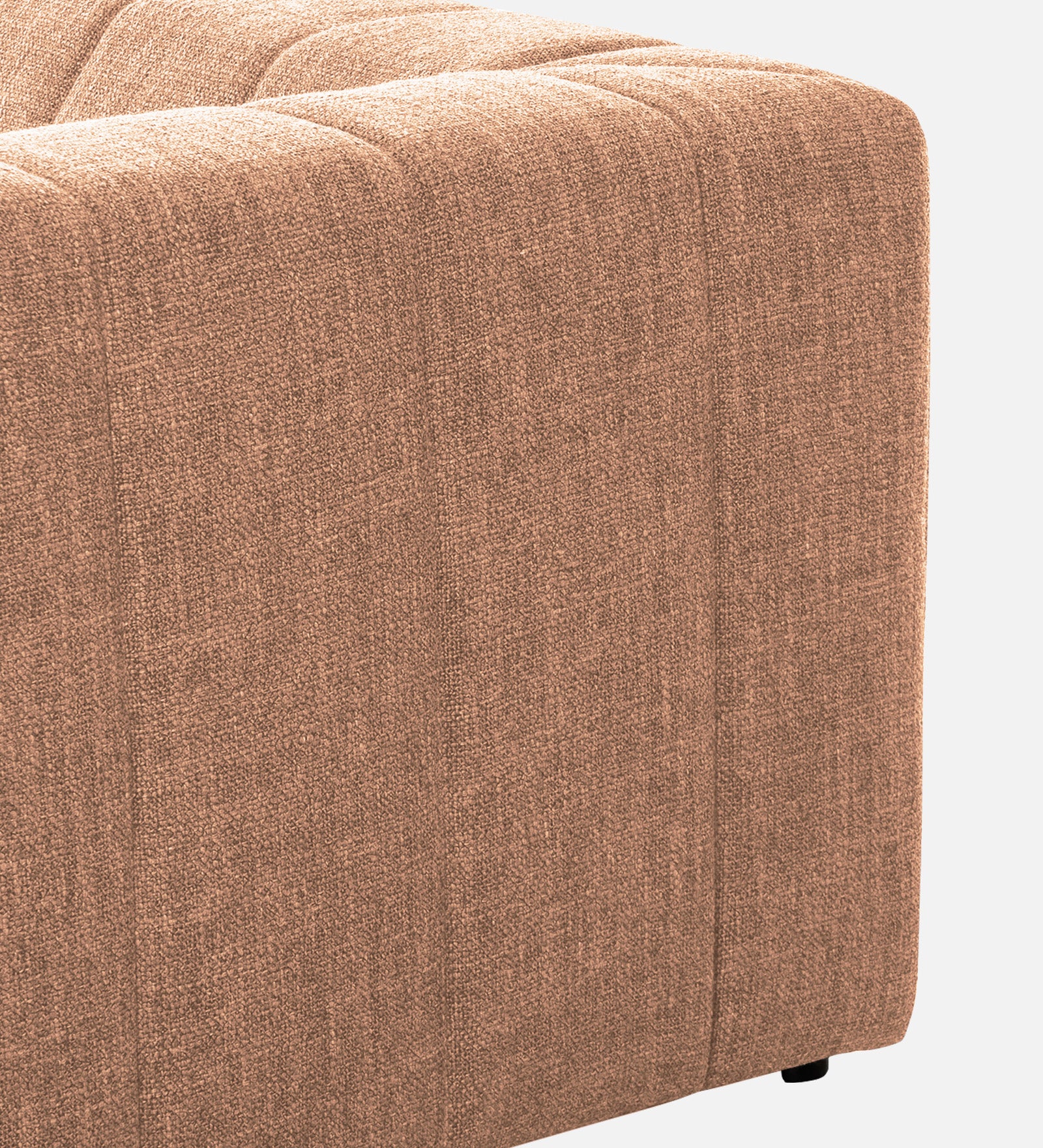Lara Fabric 1 Seater Sofa In Cosmic Beige Colour - Febonic Living