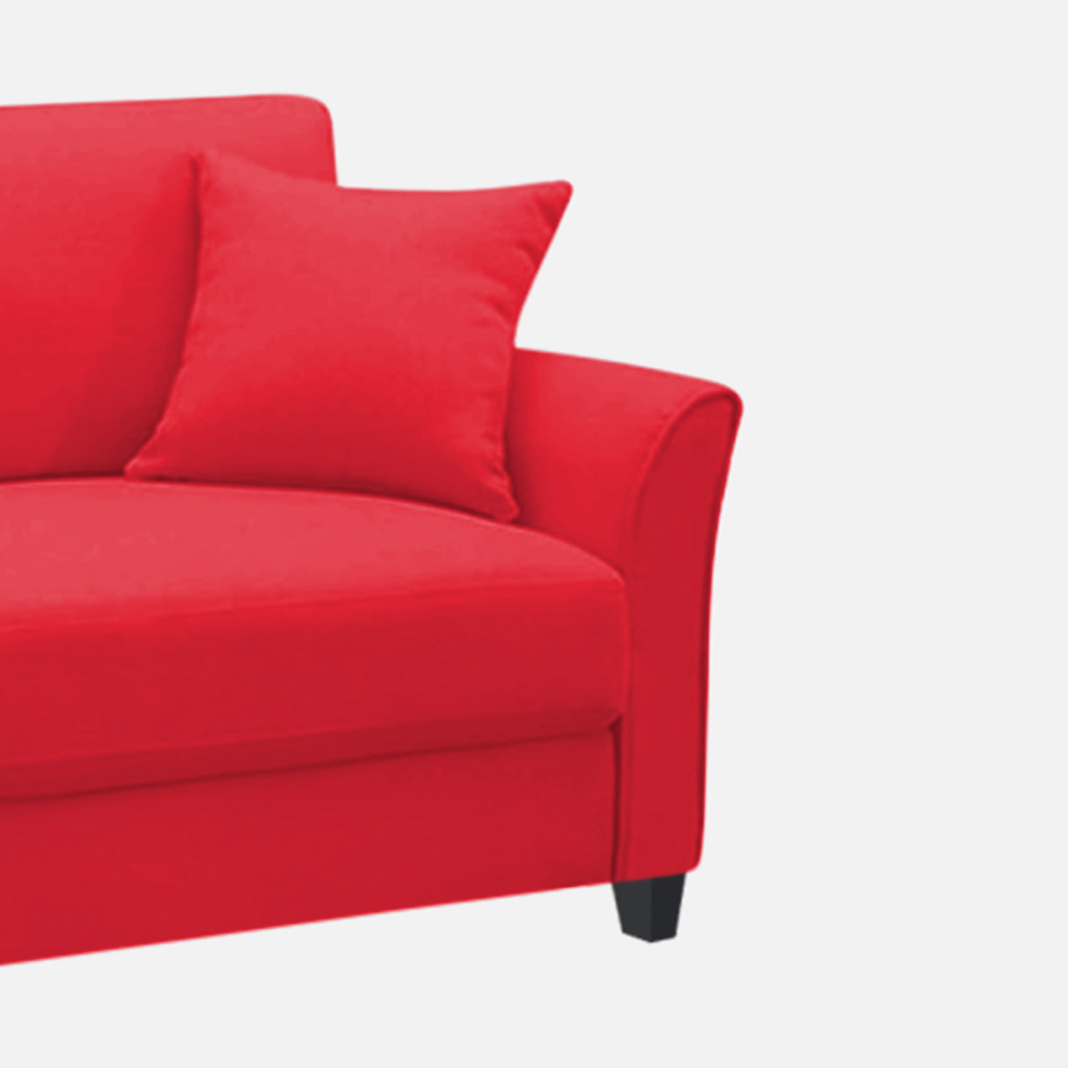 Daroo Velvet 1 Seater Sofa In Ox Blood Maroon Colour - Febonic Living