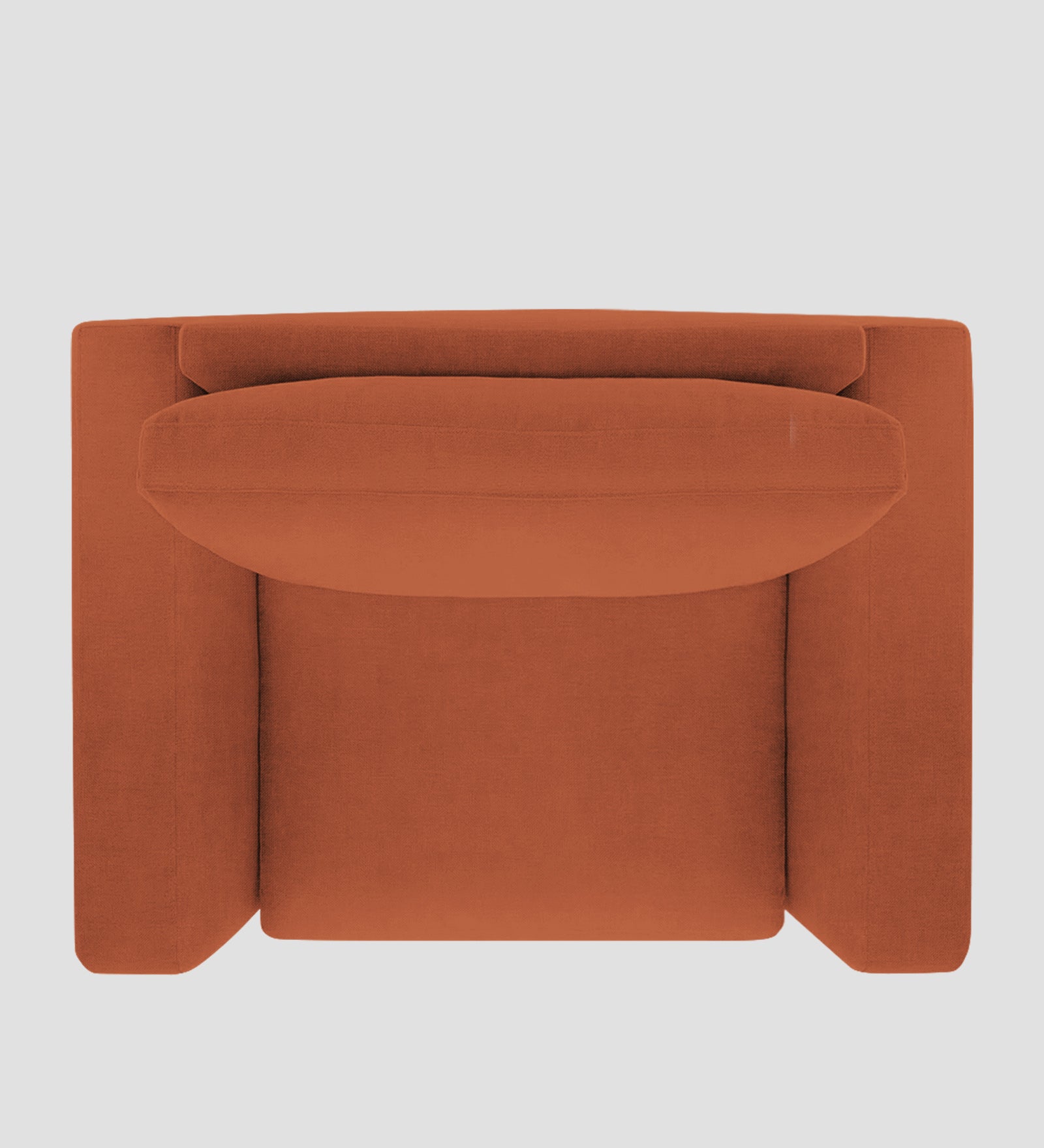 Esha Fabric 1 Seater Sofa In Royal Orange Colour - Febonic Living