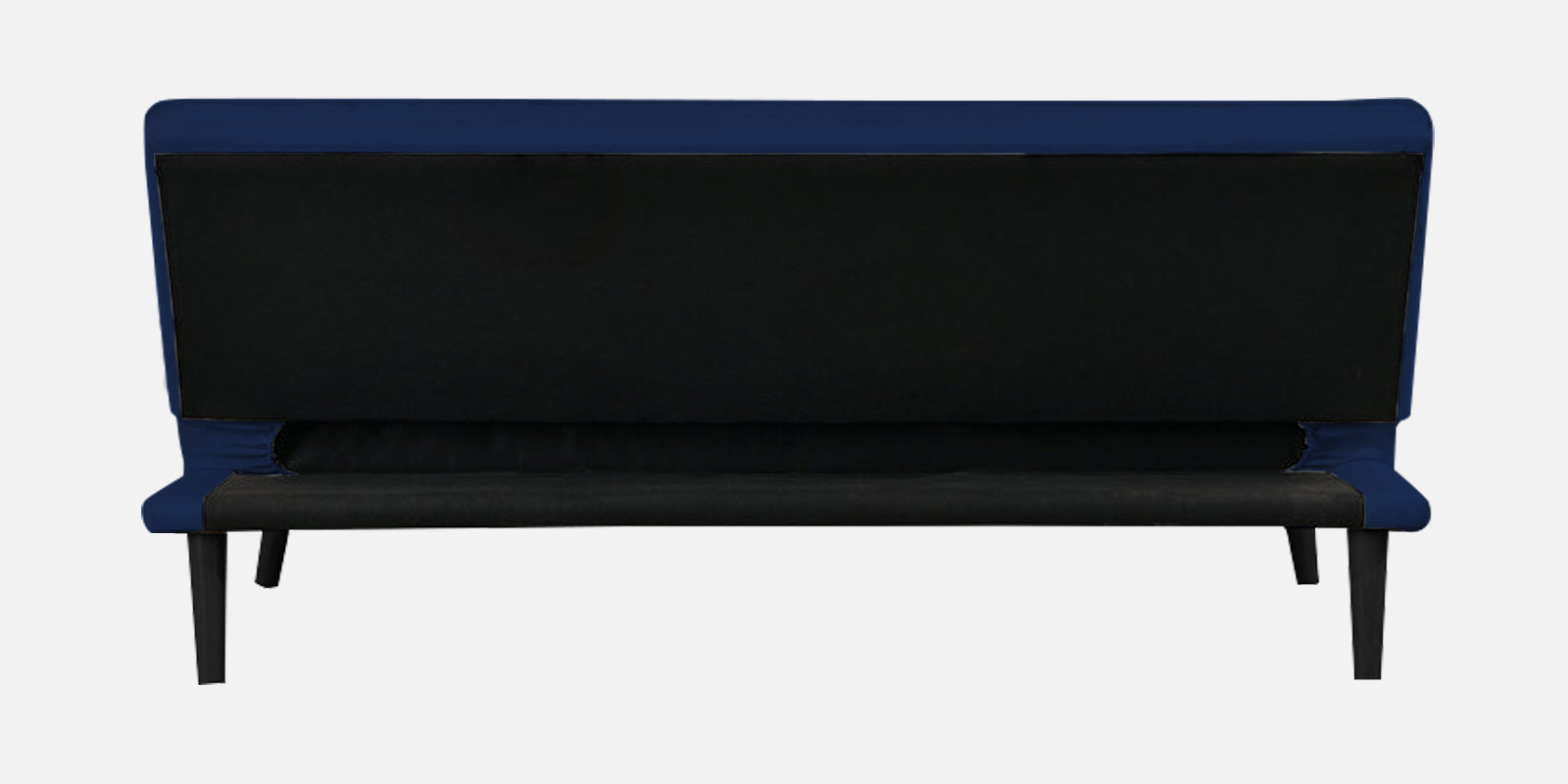 Toner Fabric 3 Seater Convertible Sofa Cum Bed In Royal Blue Colour - Febonic Living