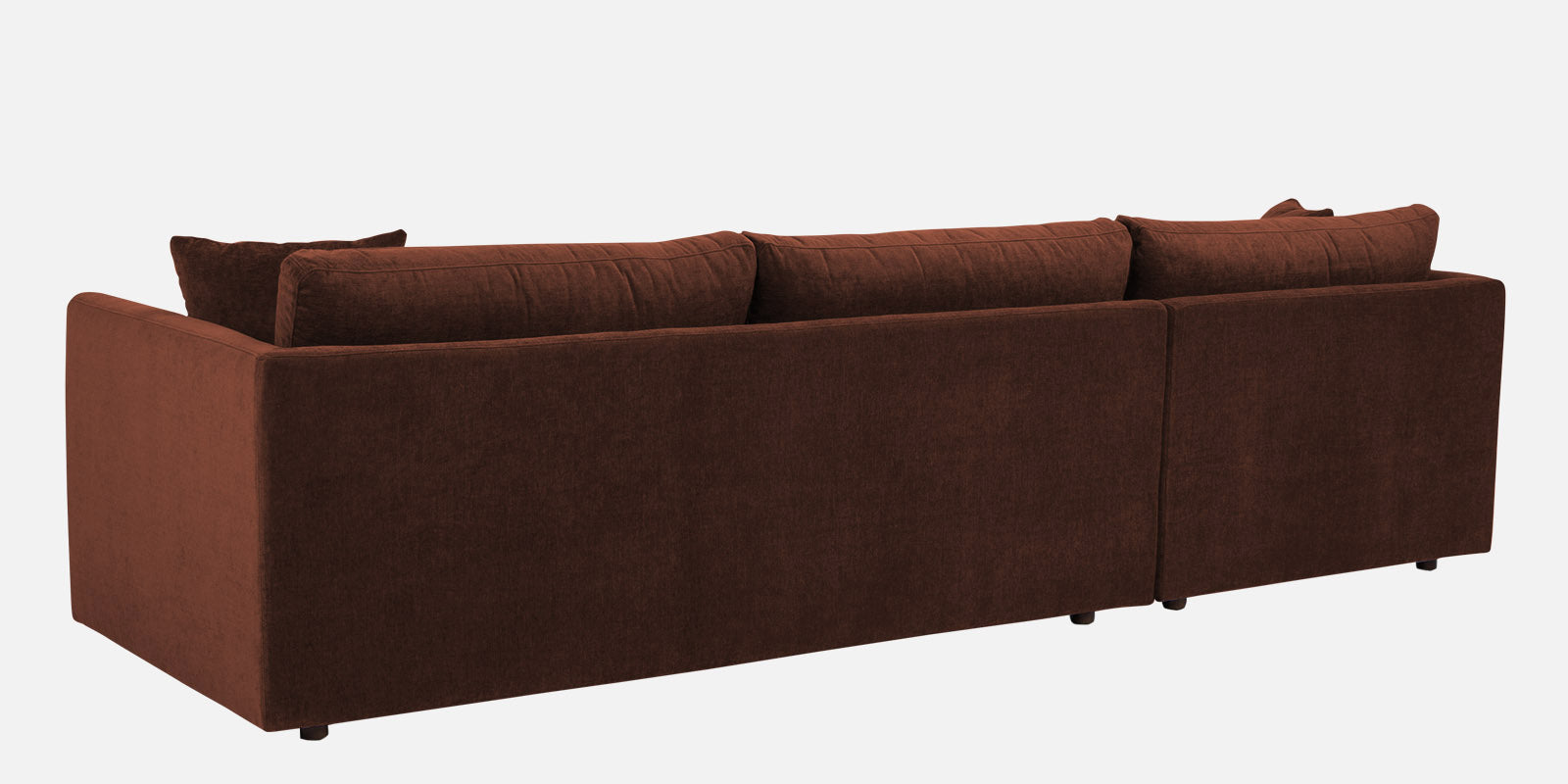 Northern Fabric RHS Sectional Sofa (3+Lounger) In Coffee brown Colour - Febonic Living