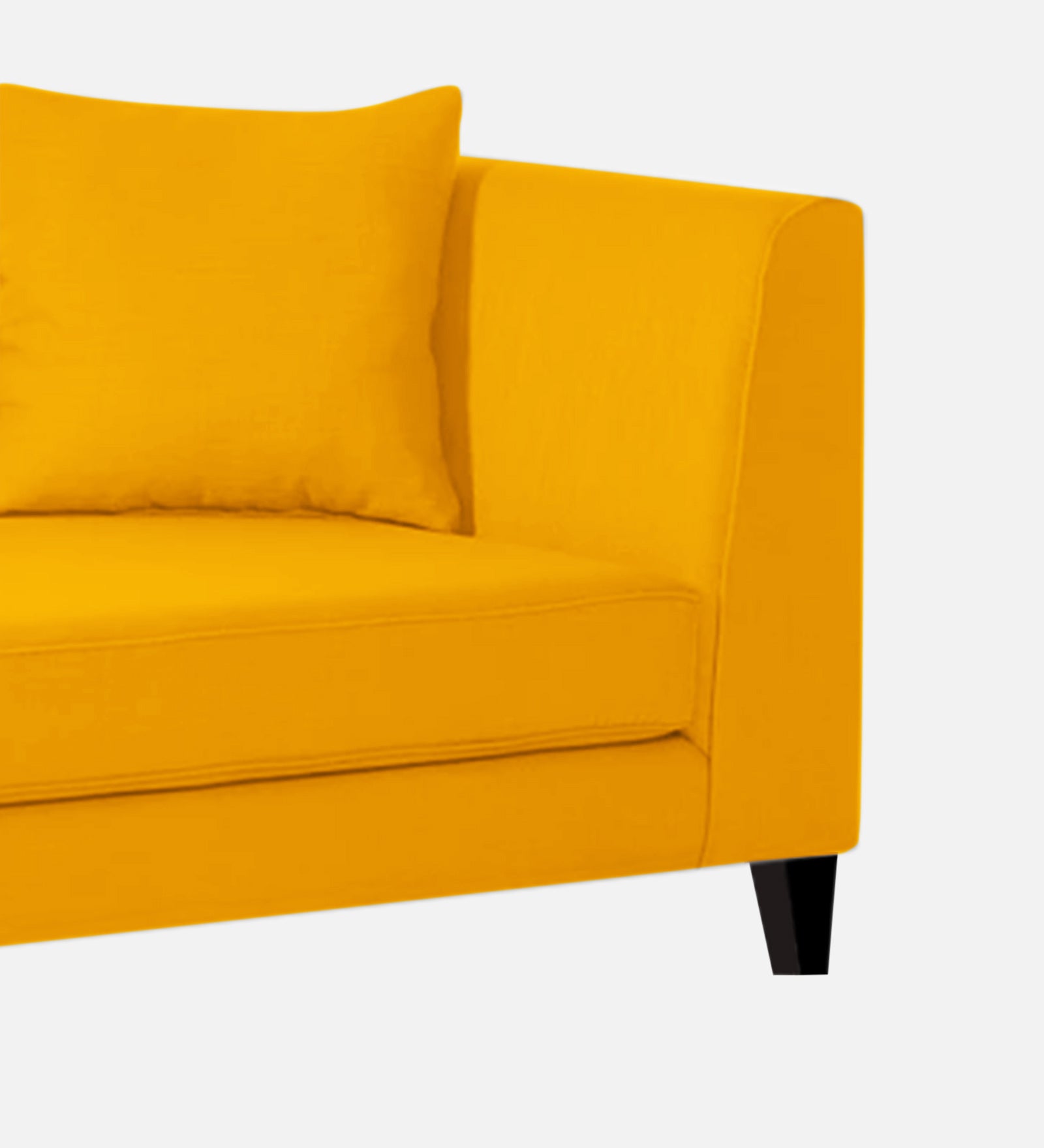 Louis Fabric LHS Chaise Lounger In Bold Yellow Colour - Febonic Living